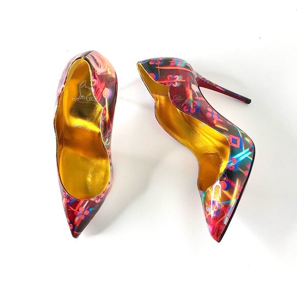NWT Christian Louboutin Multicolor Heels - Picture 1 of 10
